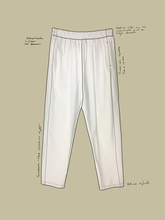 i1765 pantalone popeline light