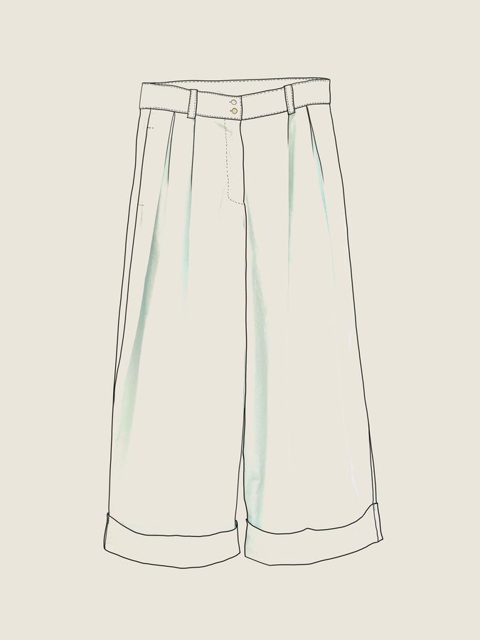 i1766 pantalone popeline