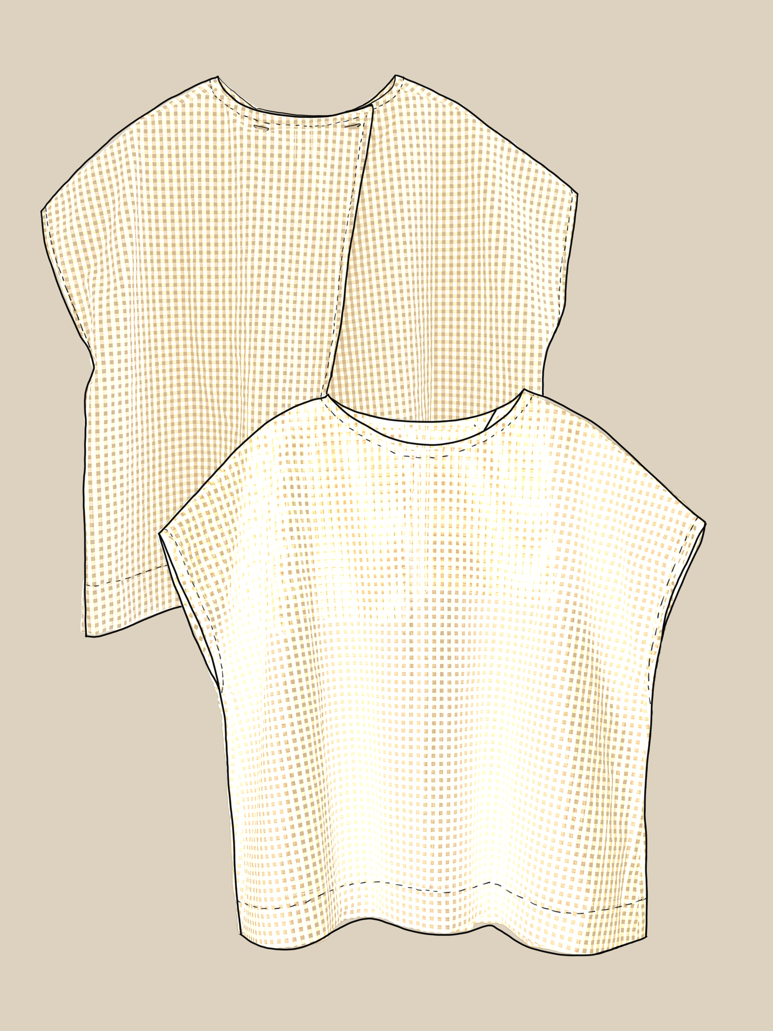 i1790 camicia vichy