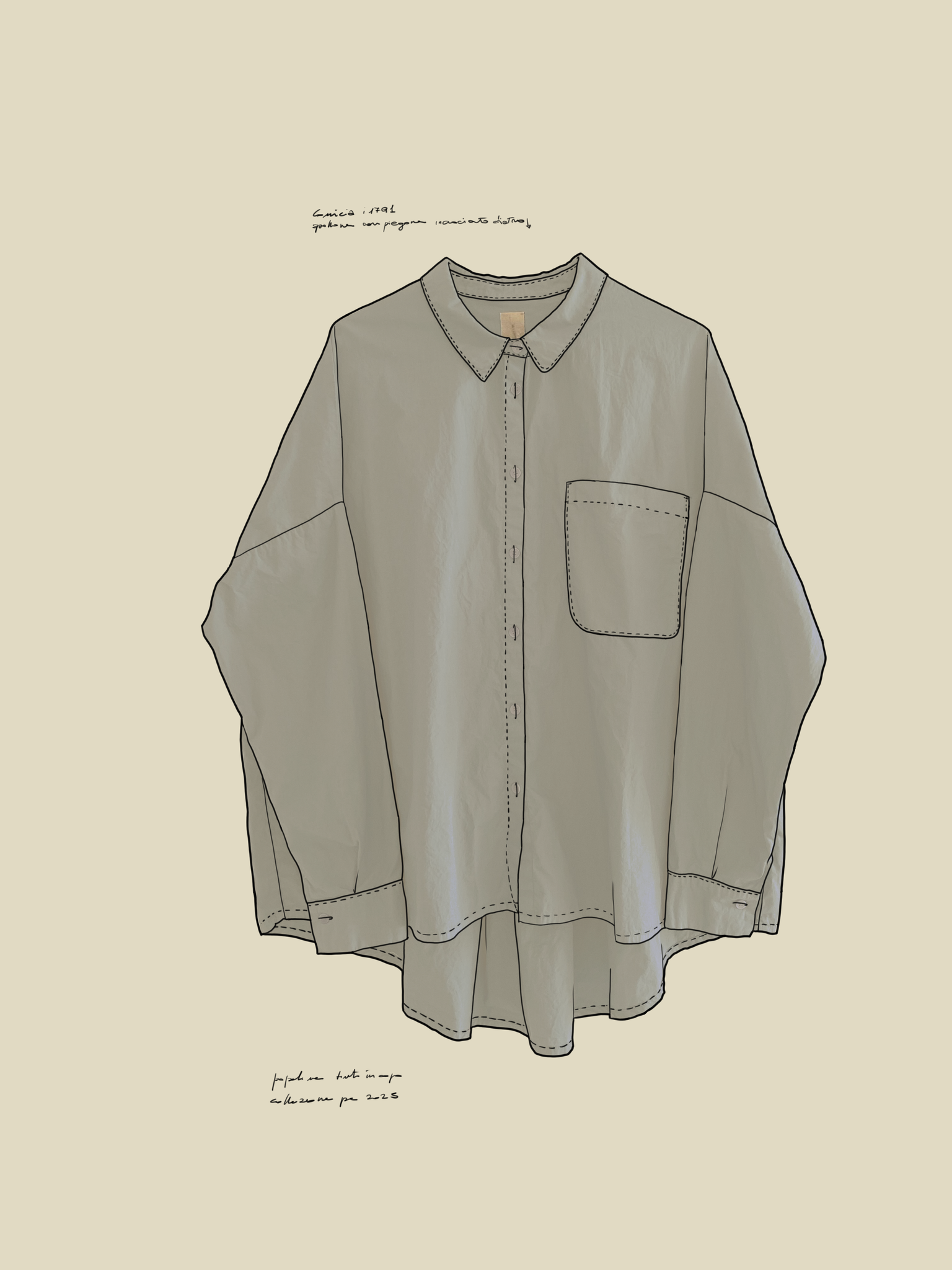 i1791 camicia popeline
