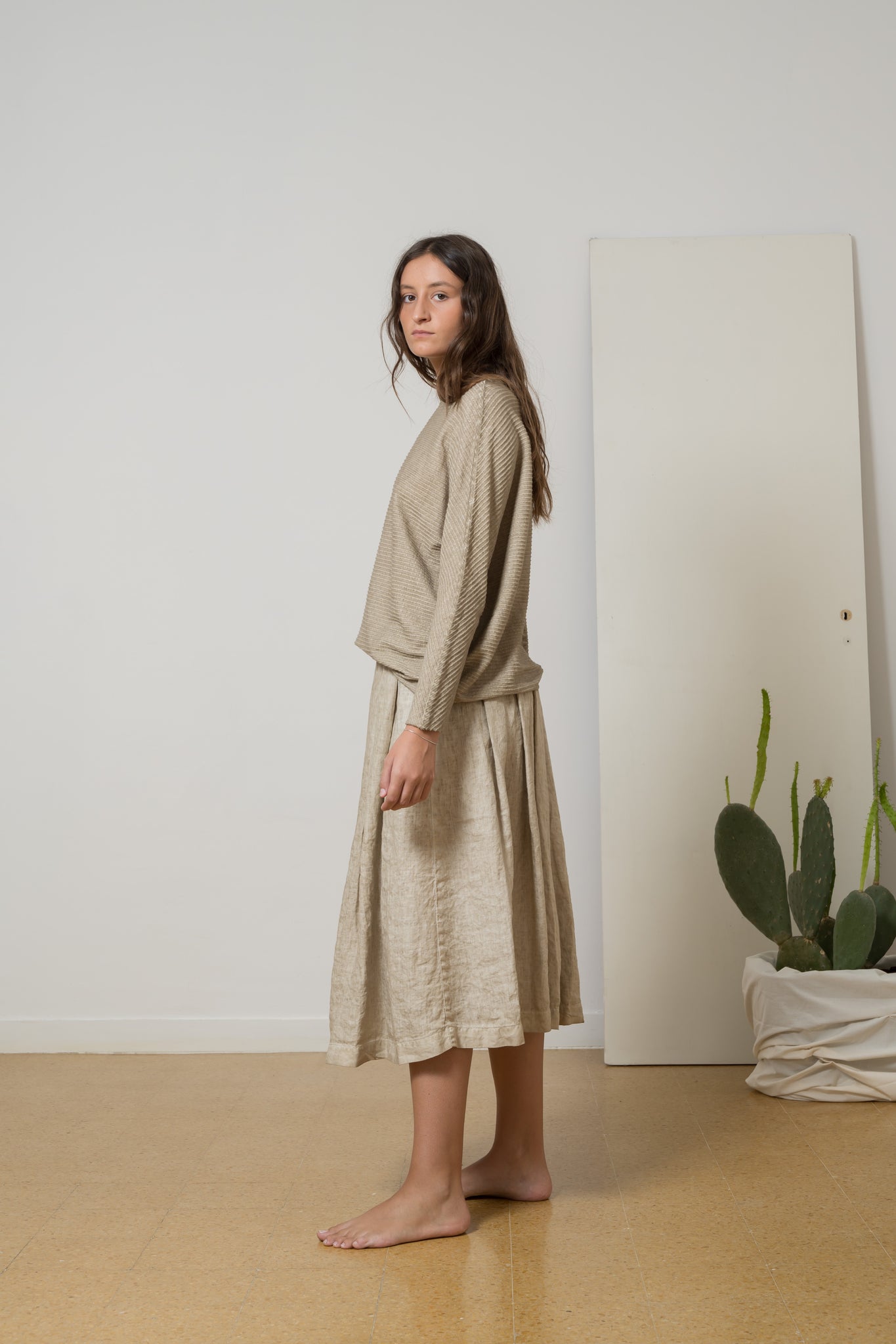 i1716 maglia plissè