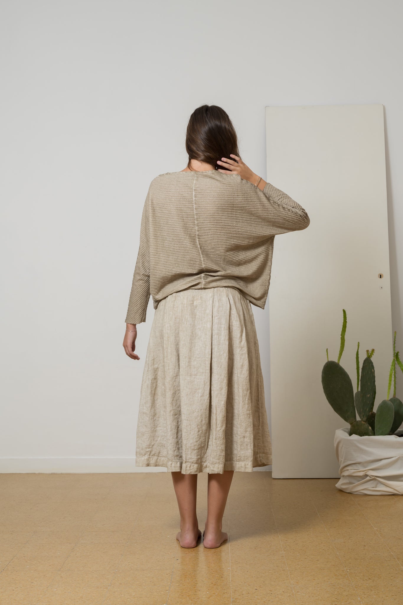 i1716 maglia plissè