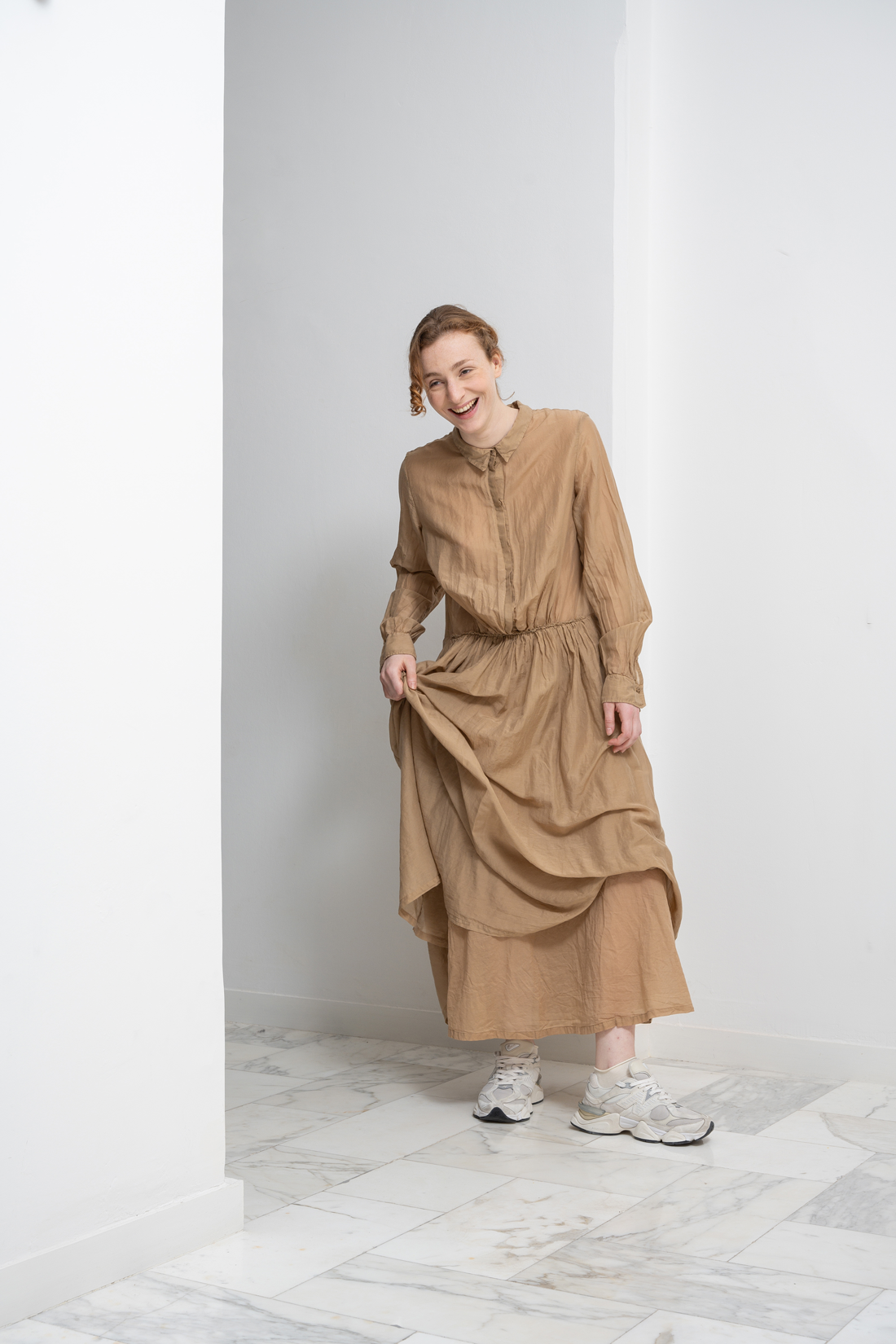 i1846 abito cotone seta