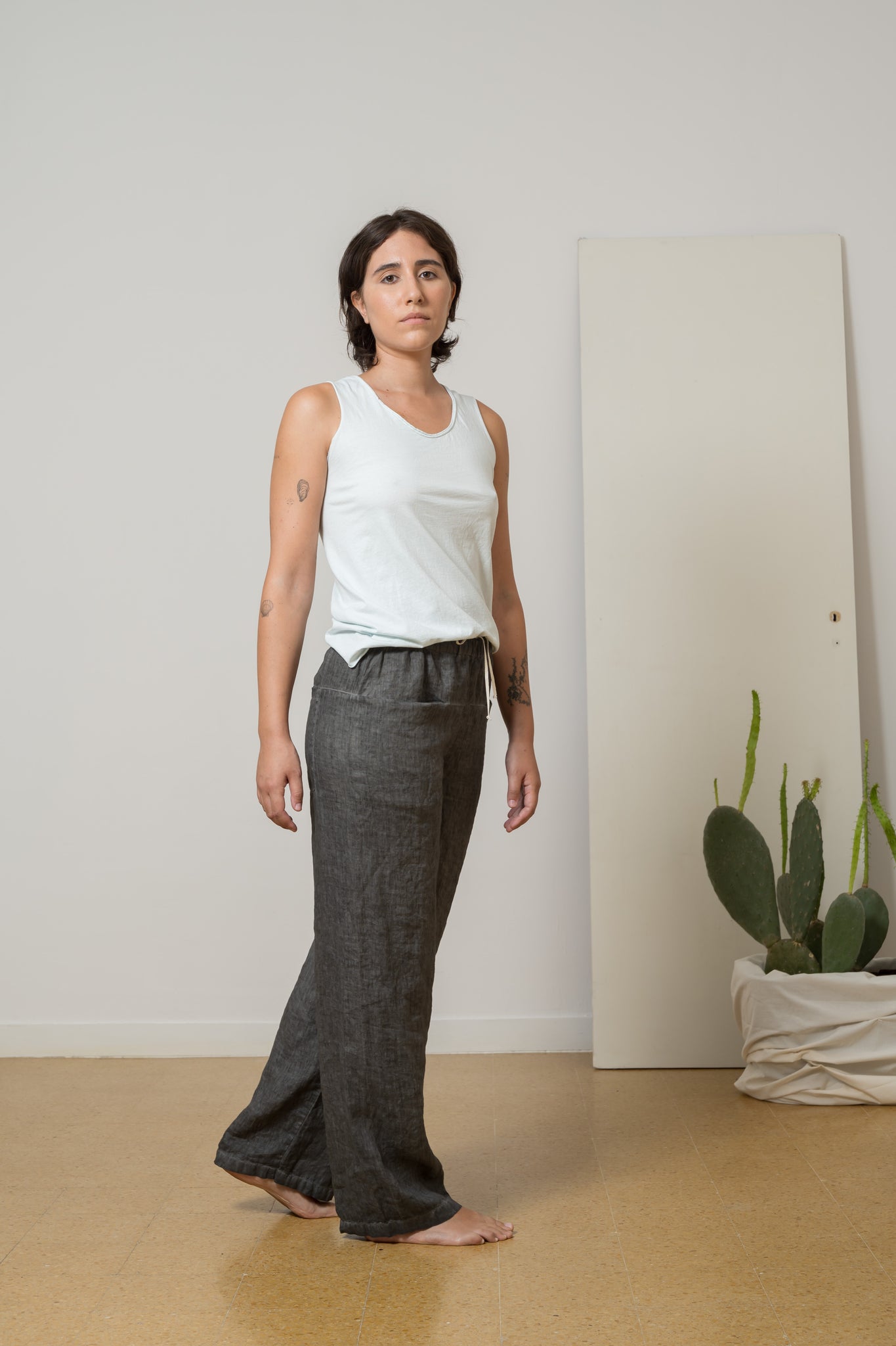 i1764 pantalone canapa f