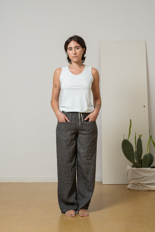 i1764 pantalone canapa f