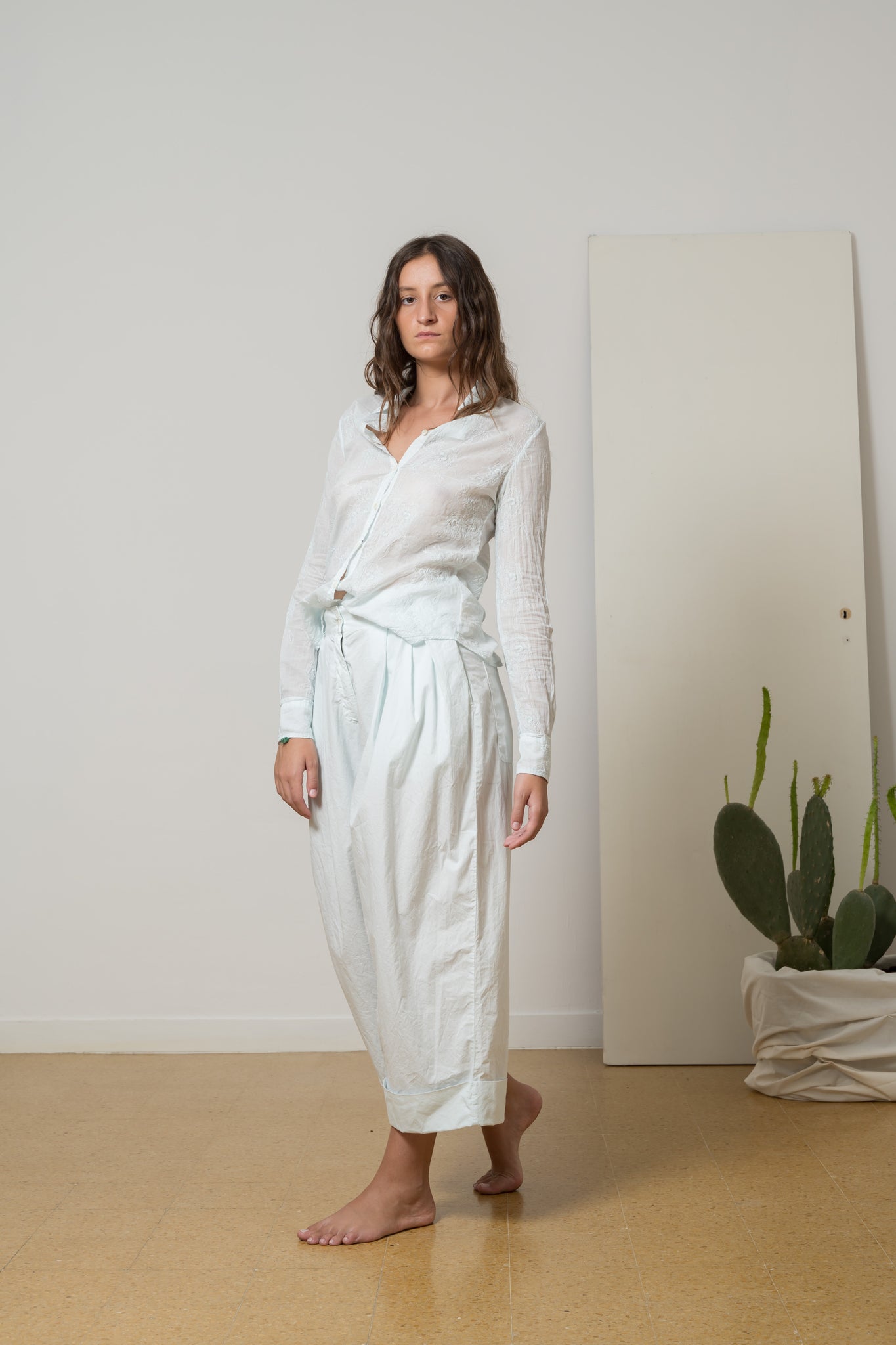 i1766 pantalone popeline